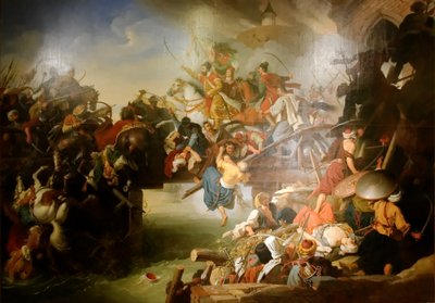 Carica di Zrínyi dalla Fortezza di Szigetvár da Johann Peter Krafft